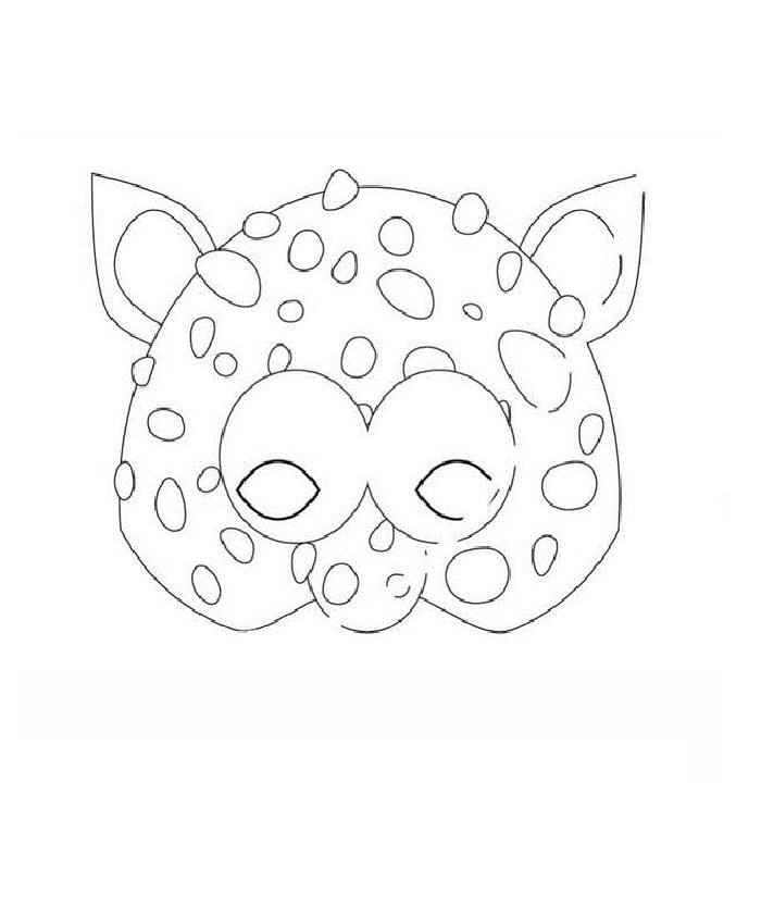 Çocuklar İçin  Kedi Hazır Maske Şablonları 